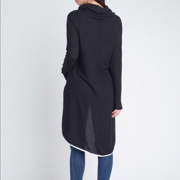 ‼️CLEARANCE‼️ Cowl Neck Long Sleeve High Low - Picture 5 of 6